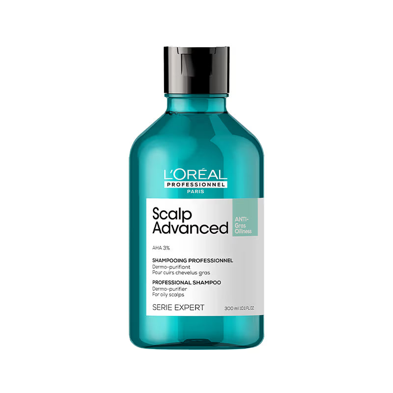 L’Oréal Professionnel Scalp Advanced Anti-Oiliness Dermo-Purifier Shampoo-for Oily Scalps(300ML)