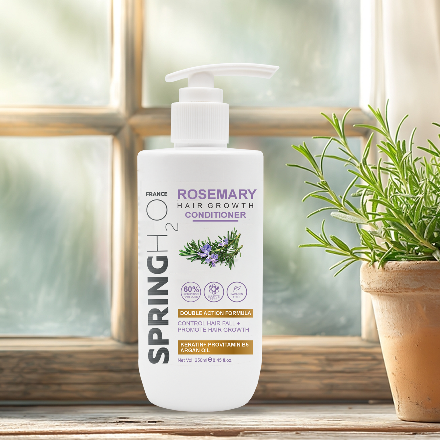 SPRING H2O Rosemary Hair Growth Conditioner and Shampoo Combo