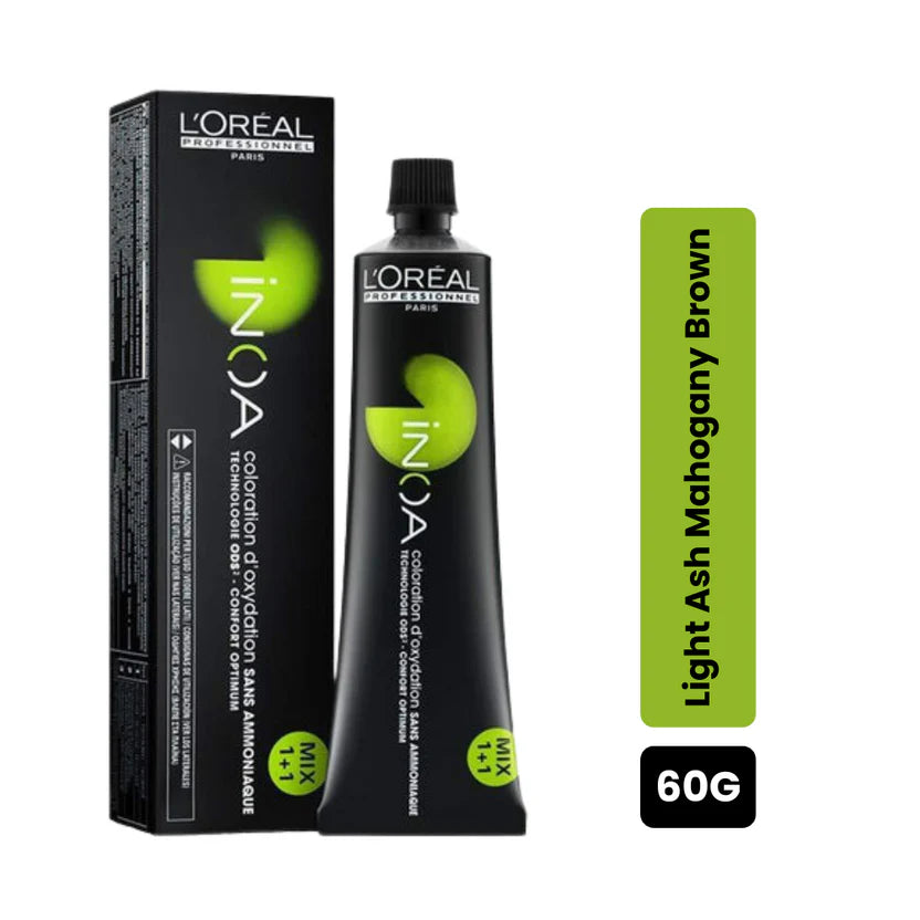 L'Oreal Professional Inoa Hair Color, 5.15 Light Ash Mahogany Brown 60g