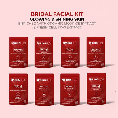 Spring H2O Personal Care Gift Hamper - Papaya Facewash, Bridal Facial Kit, Kajal Pencil, Rosemary Shampoo & Conditioner Combo