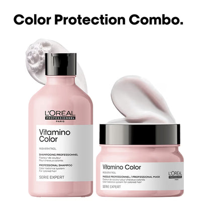 L’Oreal Professionnel Vitamino Color Shampoo 300ml and Hair Mask 250gm, Serie Expert