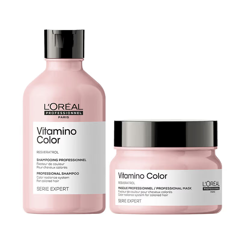 L’Oreal Professionnel Vitamino Color Shampoo 300ml and Hair Mask 250gm, Serie Expert