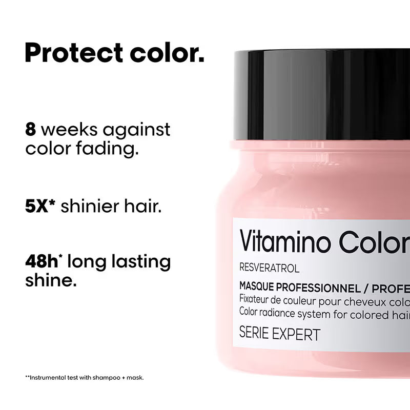 L’Oreal Professionnel Vitamino Color Shampoo 300ml and Hair Mask 250gm, Serie Expert