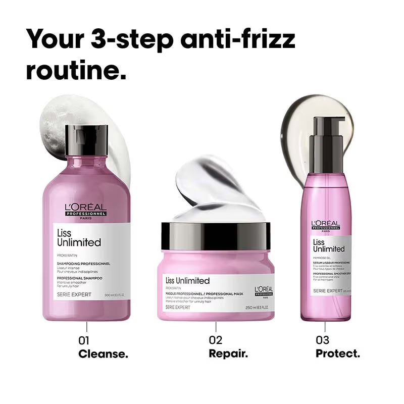 L’Oreal Professionnel Liss Unlimited Prokeration Shampoo 300ml + Masque 250ml Combo