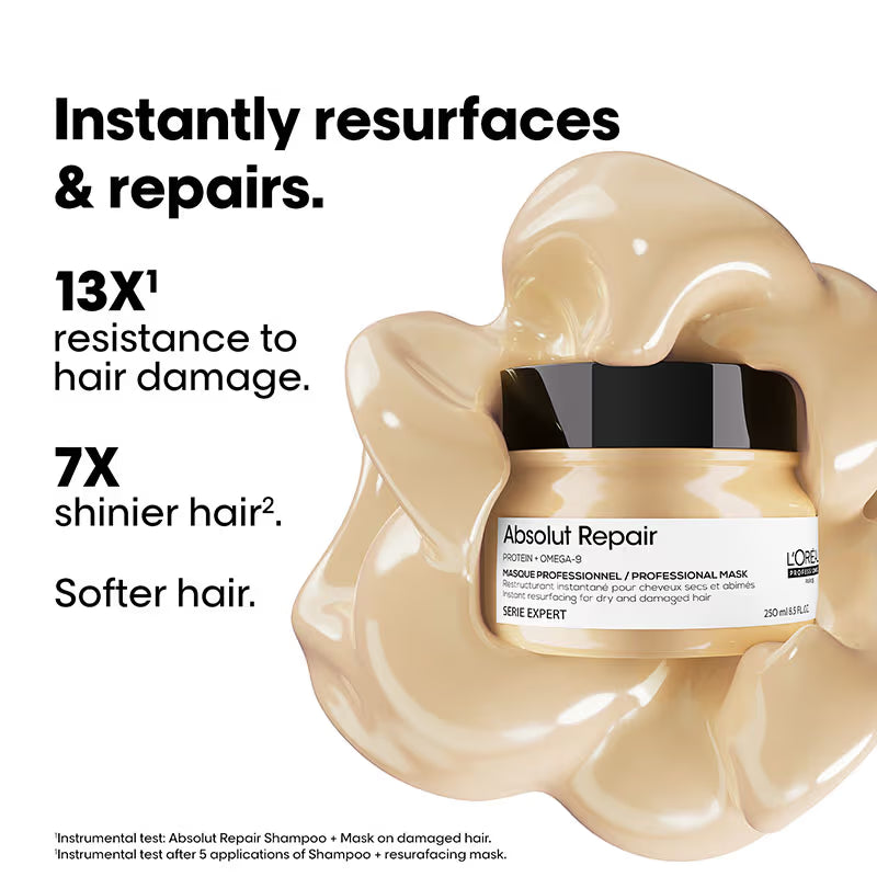 L'Oreal Professionnel Absolut Repair Mask For Dry & Damaged Hair With Wheat Protein (250gm)
