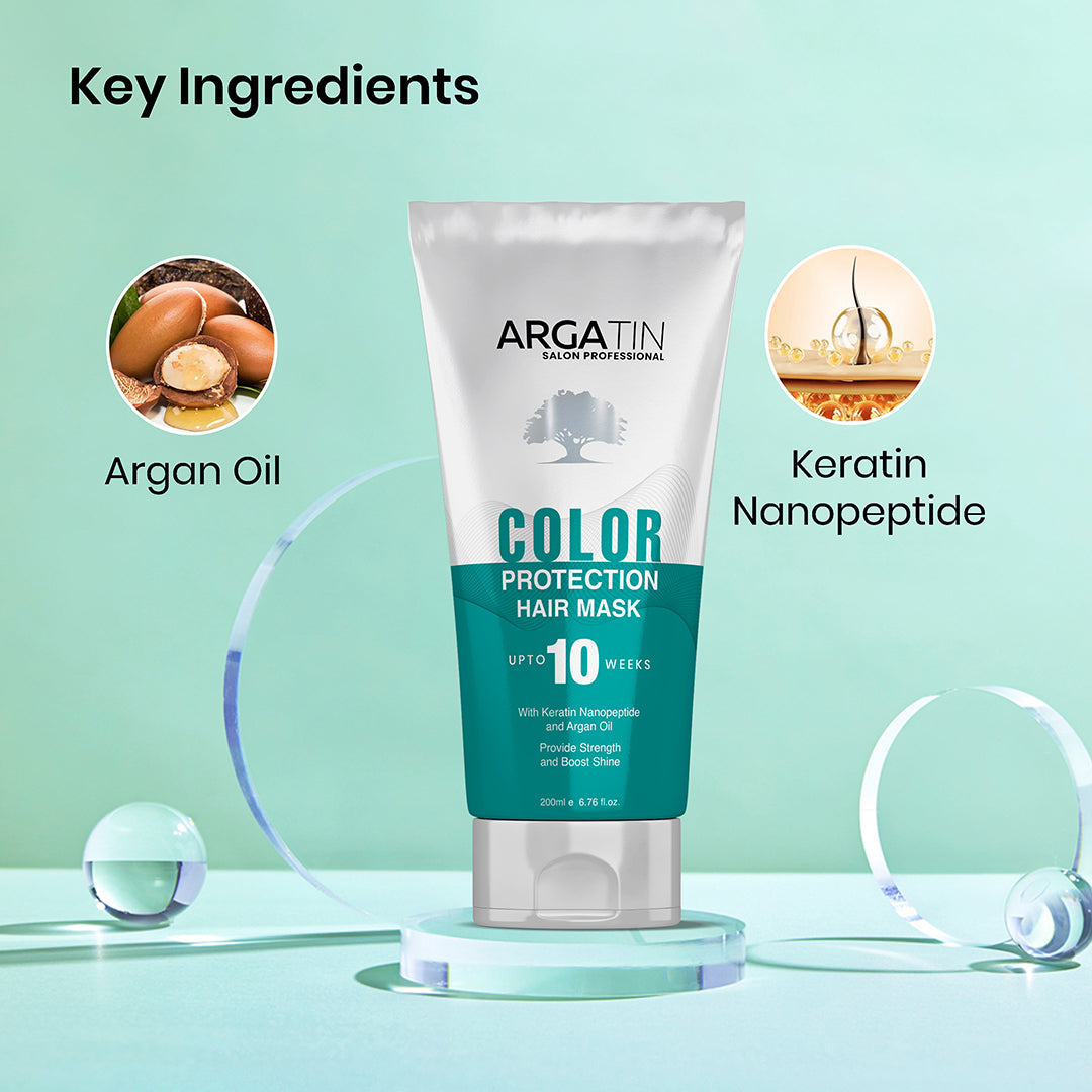 ARGATIN Professional Color Protection Hair Mask with Keratin Nanopeptide and Argan Oil 200ml