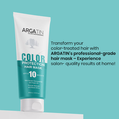 ARGATIN Professional Color Protection Hair Mask with Keratin Nanopeptide and Argan Oil 200ml