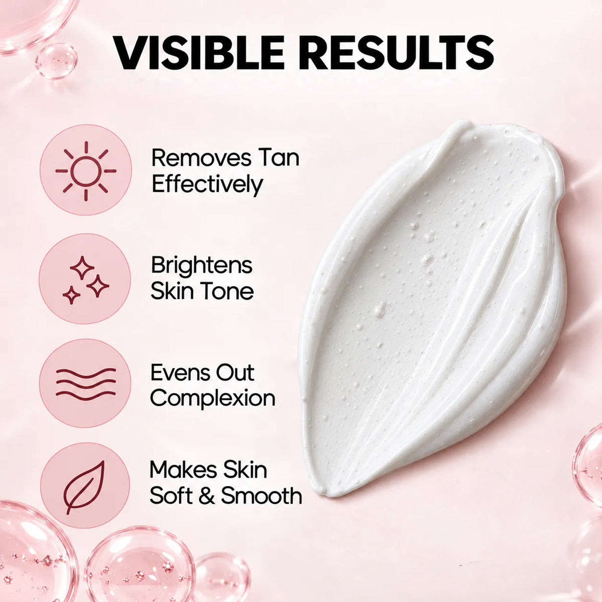 Spring H2O D-Tan Mask double action tan remover and skin brightening formula for smooth, radiant-looking skin