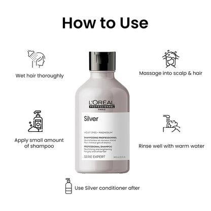 L'Oreal Professionnel Serie Expert Magnesium Silver Shampoo 300ml