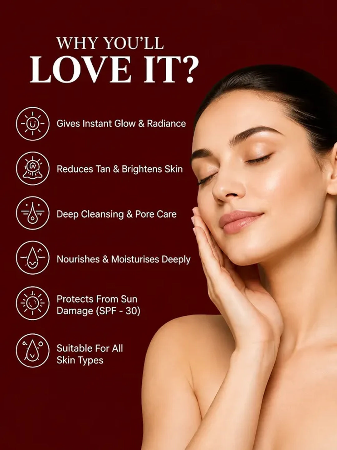 Spring H2O Bridal Facial Kit benefits: instant glow, tan removal, deep cleansing, moisturising and SPF 30 sun protection