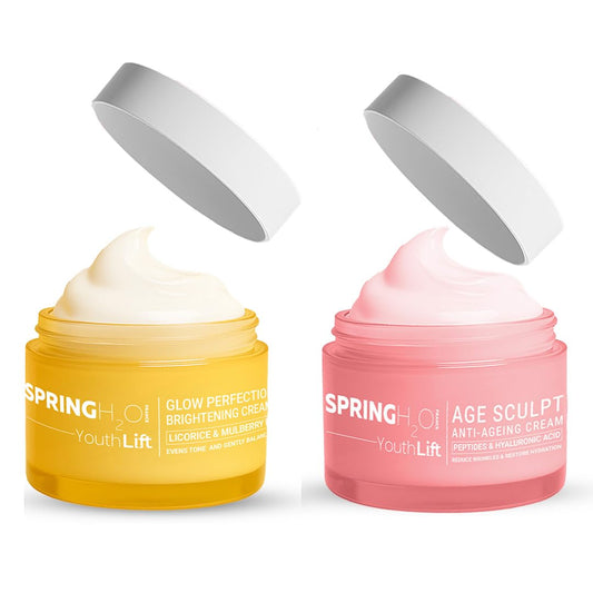 Spring H2O Brightning & Anti Aging Cream Combo-Pack of 2