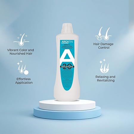 Argatin Professional Refecto Hair Color Developer 20 Volume (6%) – Cream Developer with Pro Vitamin B5 – Double Action Formula for Rich, Long-Lasting Hair Colour – 1000ml