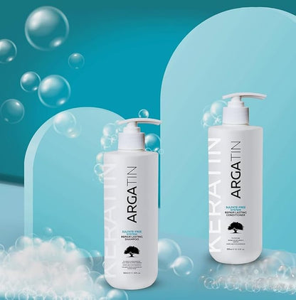 ARGATIN Keratin Repair Lasting Sulphate free Shampoo for Dry and Damaged Hair | Daily Use (Shampoo 500ml)