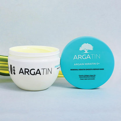 Argatin Keratin O+ Repair Hair Mask 500ml | Deep Conditioning Treatment for Dry, Damaged & Frizzy Hair | With Argan Oil, Collagen & Macadamia | Sulfate-Free | Restores Shine, Strength & Smoothness
