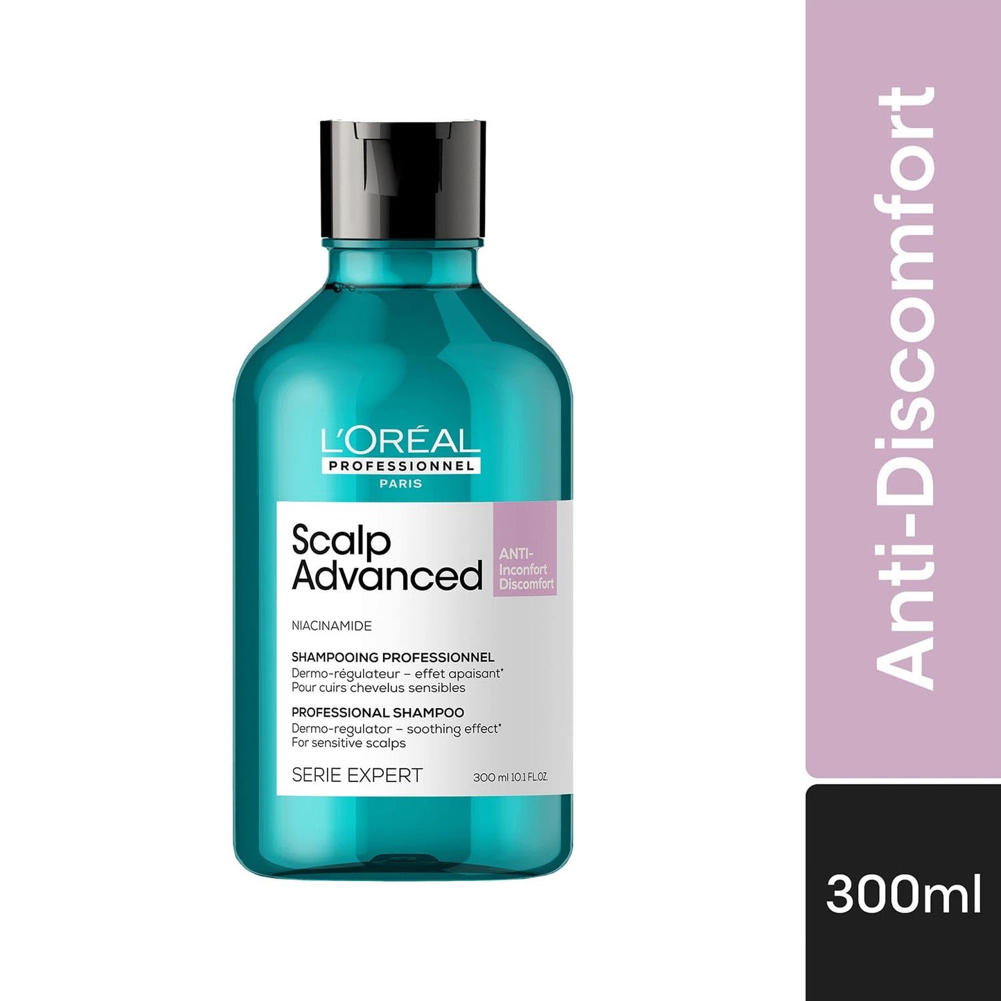 L’Oréal Professionnel Scalp Anti-Discomfort Dermo-Regulator Shampoo (300 ml) for Sensitive Scalp