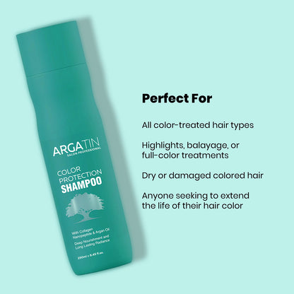 Argatin Color Protection Shampoo - Retains Color Upto 10 Weeks | For Soft & Shiny Hair (250 Ml)