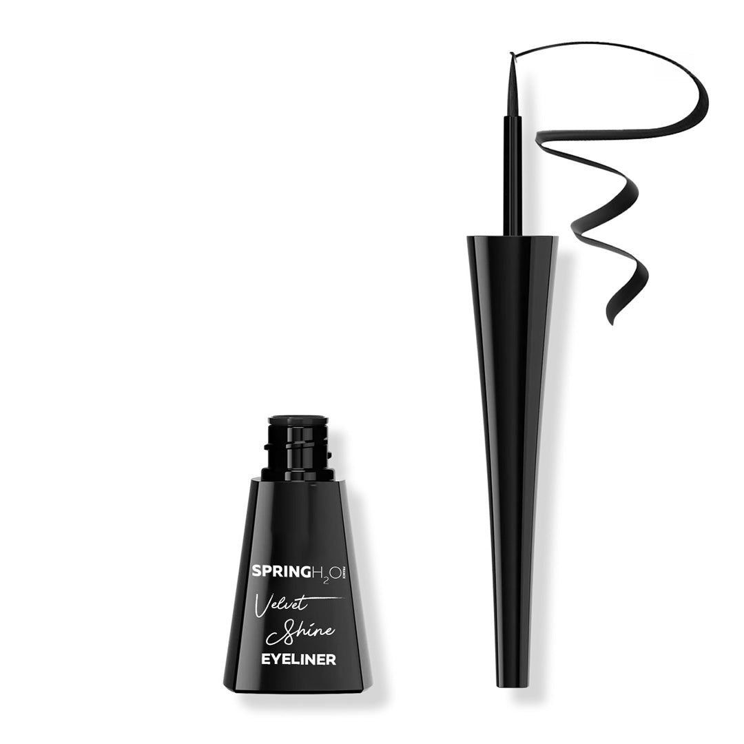 SPRING H2O Velvet Shine Eyeliner Last Upto 24 Hrs, Intense Black Smudgeproof & Waterproof 4 ml