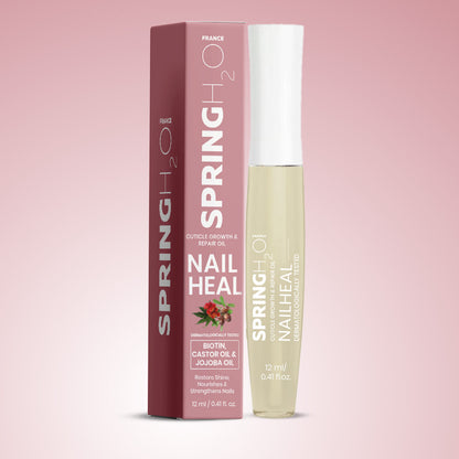 SPRING H2O Nail heal for Cuticle Growth and Repair Oil | Healthier & Faster Nail Growth Oil 12 ml