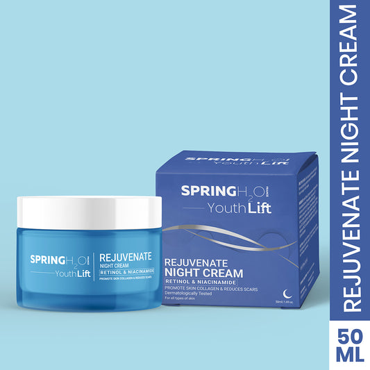 SPRING H2O Youth Lift Rejuvenate Night Cream, Skin Collagen & Reduces Scars (50 ml)