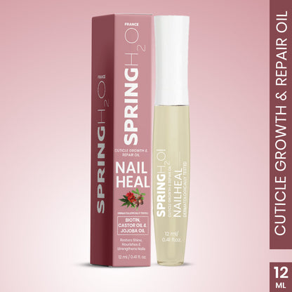 SPRING H2O Nail heal for Cuticle Growth and Repair Oil | Healthier & Faster Nail Growth Oil 12 ml