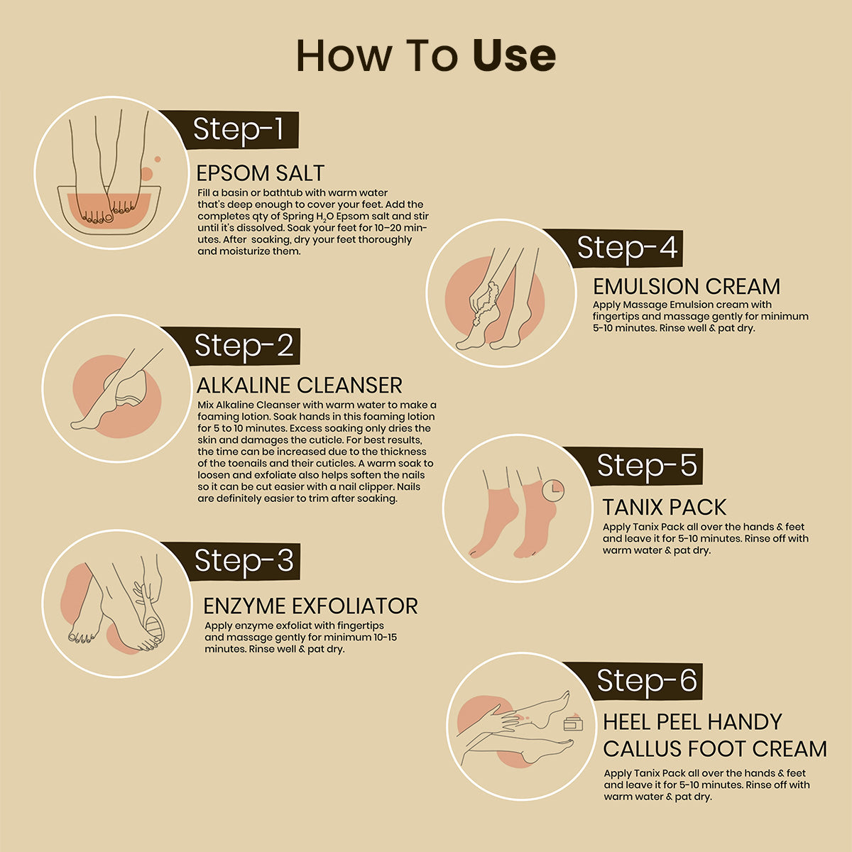 SPRING H2O 24 Carat Gold Manicure & Pedicure Kit Increase Radiance and Stimulates skin cells