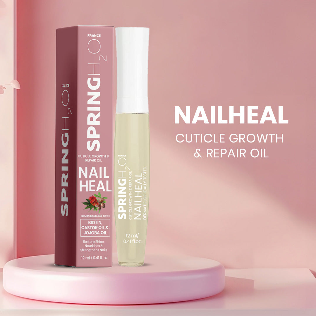 SPRING H2O Nail heal for Cuticle Growth and Repair Oil | Healthier & Faster Nail Growth Oil 12 ml