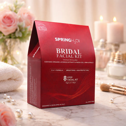 Bridal Facial Kit 80 gm 2 in 1 Formula Brightning+Sun Protection 8 Step