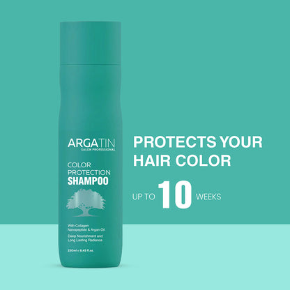 Argatin Color Protection Shampoo - Retains Color Upto 10 Weeks | For Soft & Shiny Hair (250 Ml)