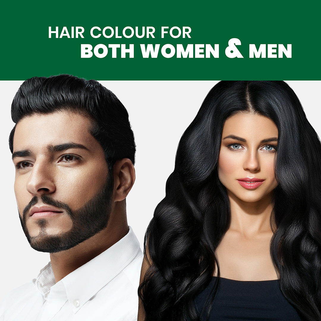 Spring H2O Salon Expert Hair Color Shampoo Natural Black- Pack of 12 (15ml Each)