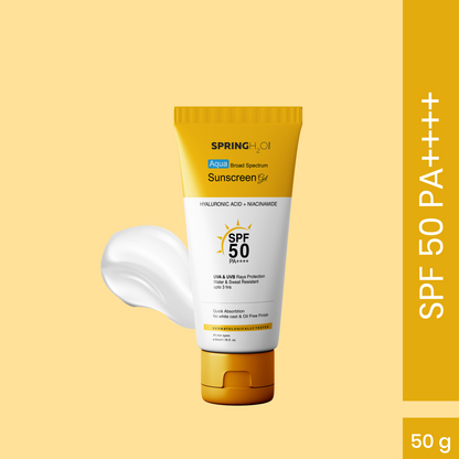 Rice Water Niacinamide Face Wash & SPF 50 Sunscreen Gel combo