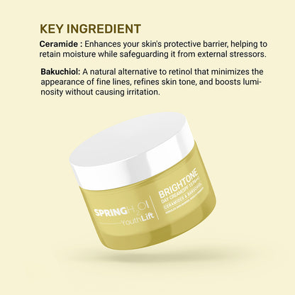 SPRING H2O Youth Lift brightone Day Cream Rebuilds Skin Barrier (50 ml)