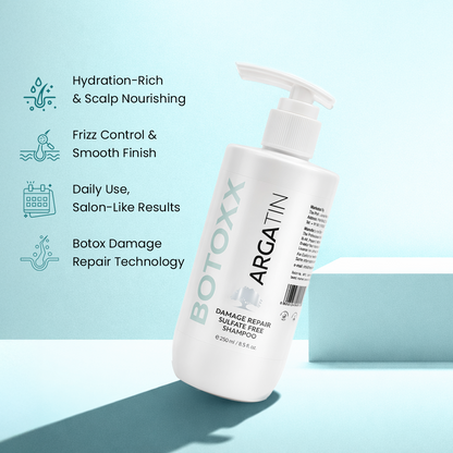 Argatin Damage Repair Sulfate-Free Shampoo and Conditioner Combo (Shampoo 250ml +Conditioner 250ml)