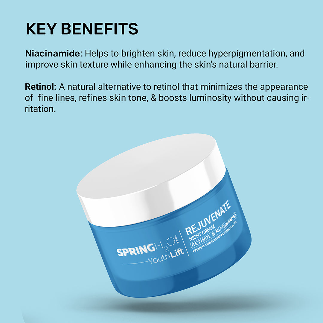 SPRING H2O Youth Lift Rejuvenate Night Cream, Skin Collagen & Reduces Scars (50 ml)