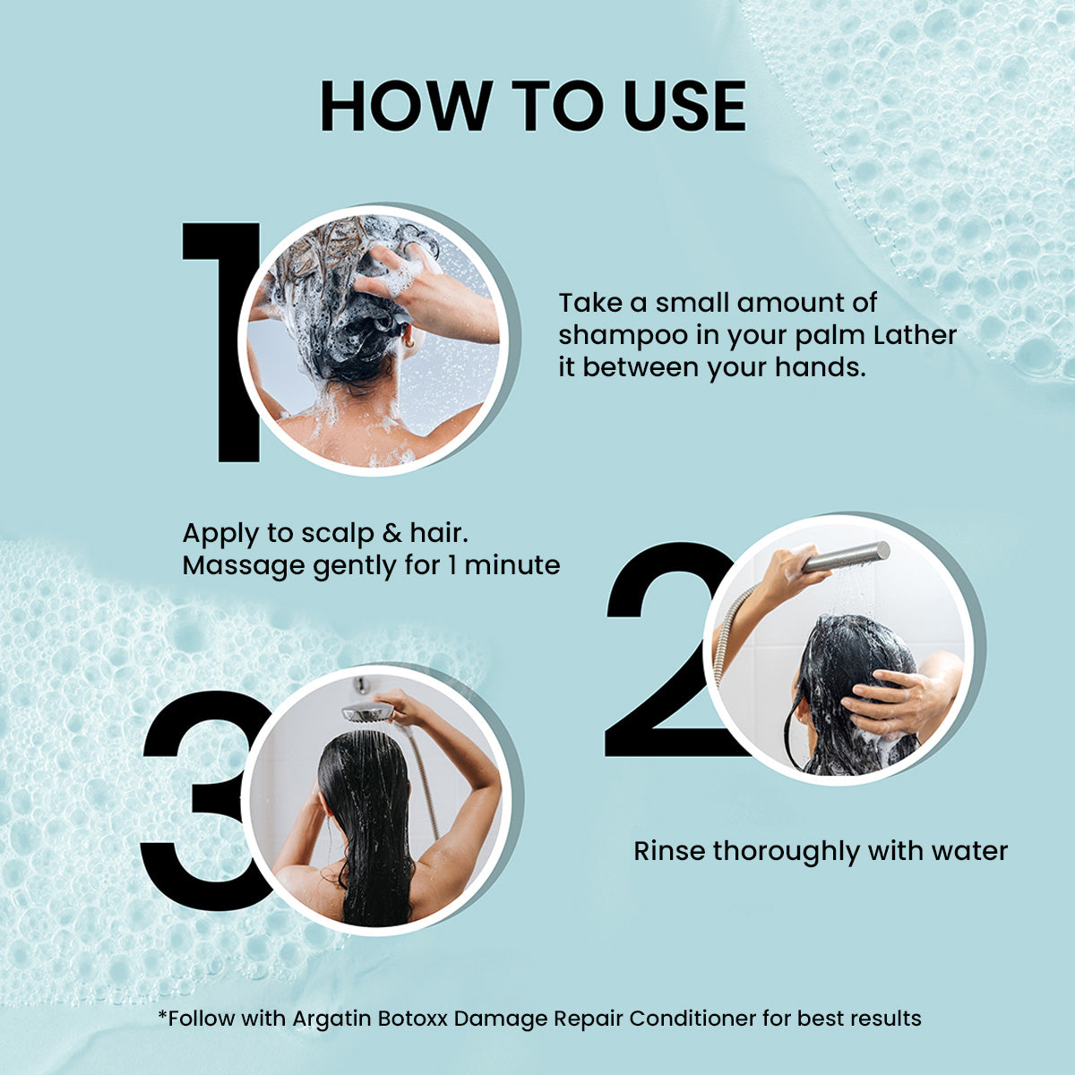 Argatin Damage Repair Sulfate-Free Shampoo and Conditioner Combo (Shampoo 250ml +Conditioner 250ml)