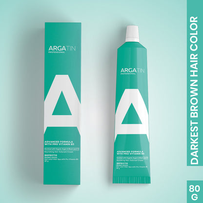 Argatin Professional "Developer 6% 20 Volume" Refecto & Darkest brown refcto color tube