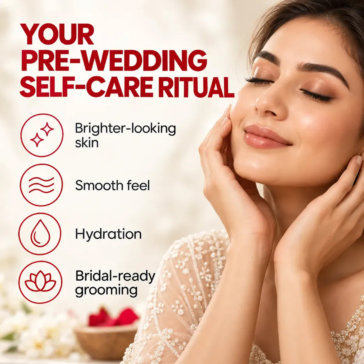 SPRING H2O Bridal Facial Kit with Manicure & Pedicure Kit Combo for Glowing & Radiant Skin | Complete Pre-Bridal Beauty Care Kit