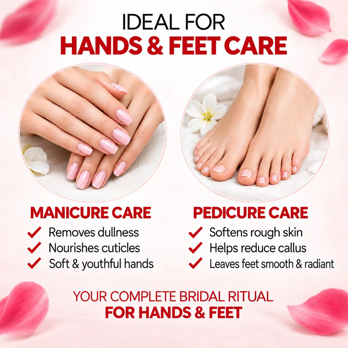 Spring H2O Bridal Manicure and Pedicure Kit with salon-style treatment for nourished, smooth and radiant-looking hands and feet