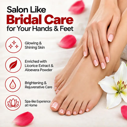 Spring H2O Bridal Manicure and Pedicure Kit with step-by-step manicure and pedicure routine for clean, soft and groomed hands and feet