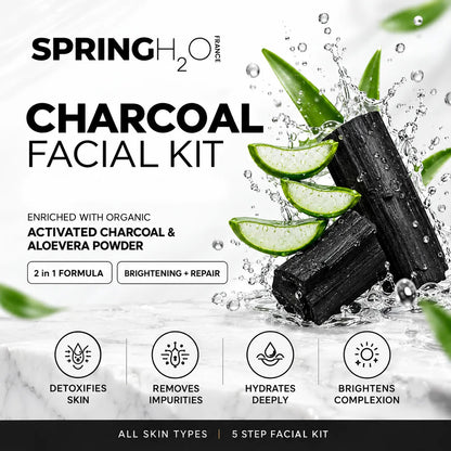 SpringH2O Charcoal Facial Kit for facial skincare