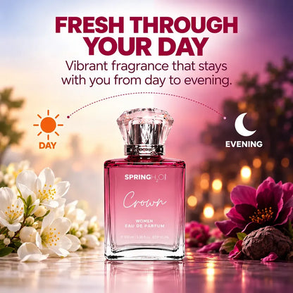 Spring H2O Crown Women Eau de Parfum 100ml ideal women's perfume for gifting, celebrations, parties and special occasions