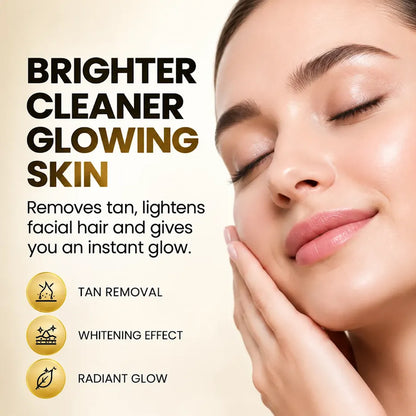 Spring H2O Gold Bleach Cream for tan removal, facial hair lightening and brighter, radiant-looking skin