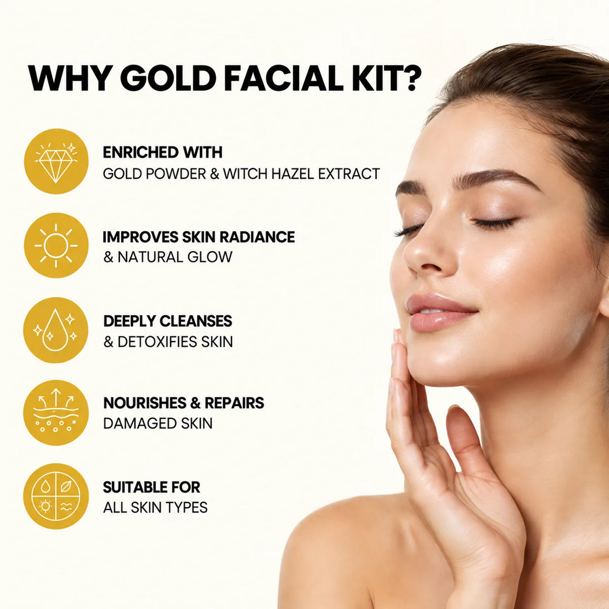 SpringH2O Gold Facial Kit beauty and skincare products