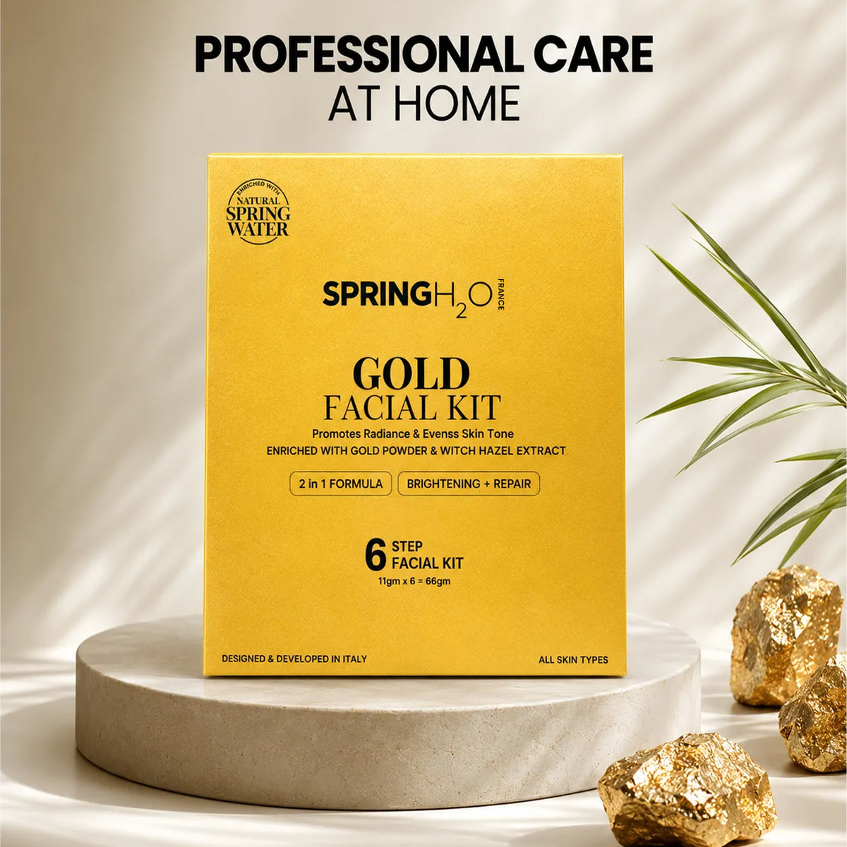 SpringH2O Gold Facial Kit facial care products