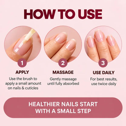 How to use Spring H2O Nail Heal Cuticle Growth and Repair Oil – apply, massage and use twice daily