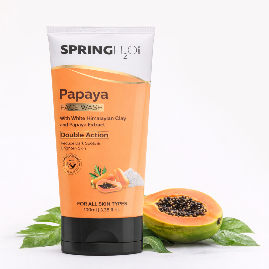 Spring H2O Personal Care Gift Hamper - Papaya Facewash, Bridal Facial Kit, Kajal Pencil, Rosemary Shampoo & Conditioner Combo
