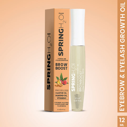 SPRING H2O BrowBoost Eyebrow & Eyelash Growth Oil, Enriched with Natural Ingredients 12 ml
