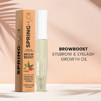 SPRING H2O BrowBoost Eyebrow & Eyelash Growth Oil, Enriched with Natural Ingredients 12 ml