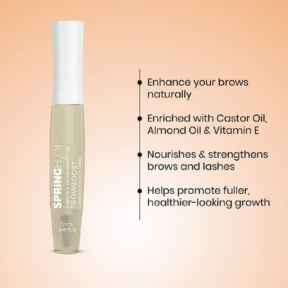 SPRING H2O BrowBoost Eyebrow & Eyelash Growth Oil, Enriched with Natural Ingredients 12 ml