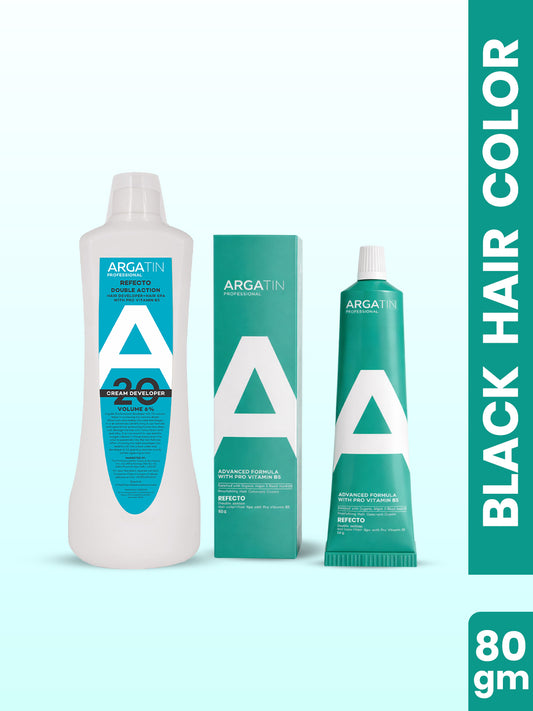 Argatin Professional "Developer 6% 20 Volume" Refecto & black refcto color tube