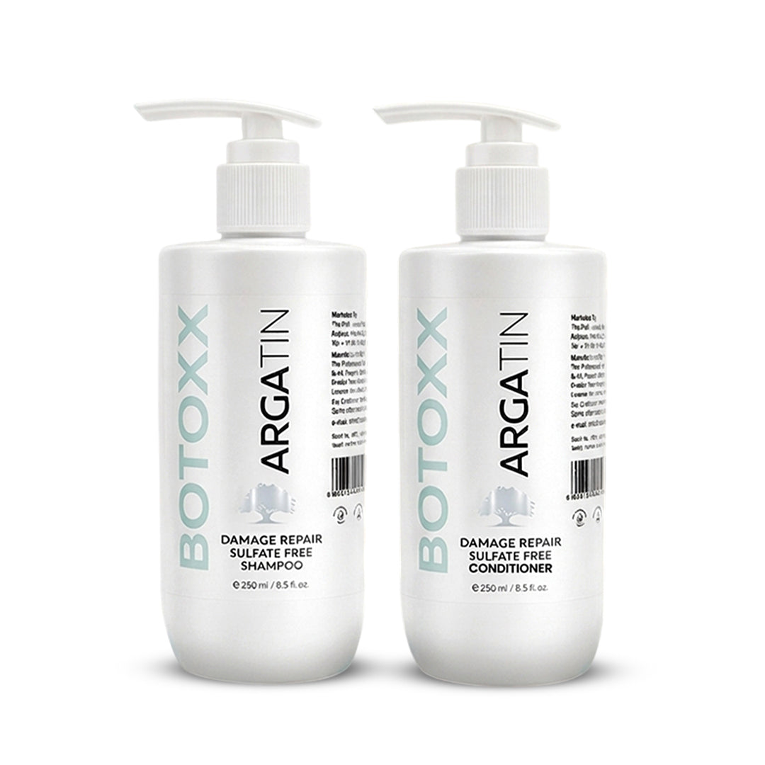 Argatin Damage Repair Sulfate-Free Shampoo and Conditioner Combo (Shampoo 250ml +Conditioner 250ml)